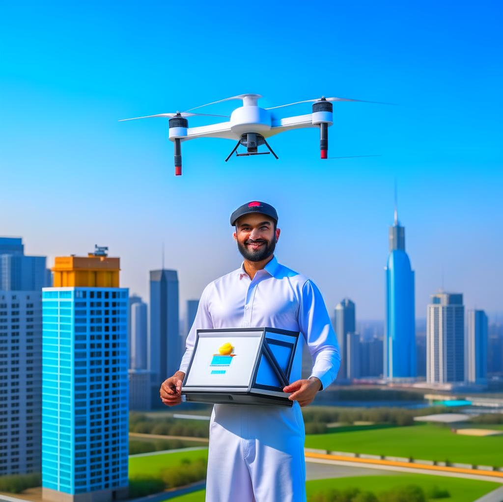 В Дубае проводятся эксперименты по доставке продуктов дронами